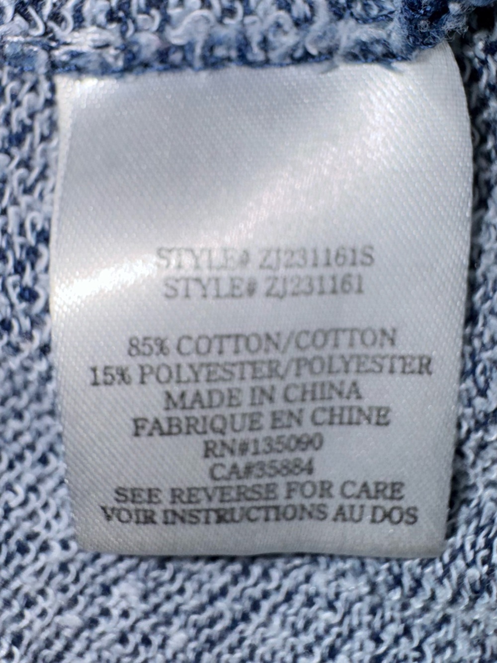 Z Supply All Day Knit Denim Jacket Vintage Indigo Button Front Shacket - Picture 12 of 14